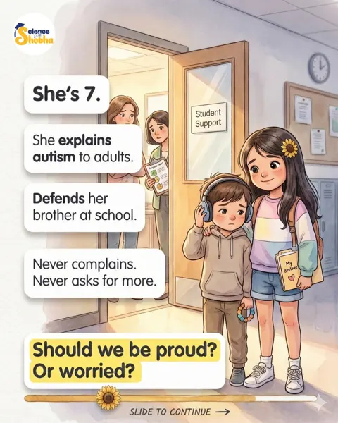 She’s 7.She explains autism to adults. 